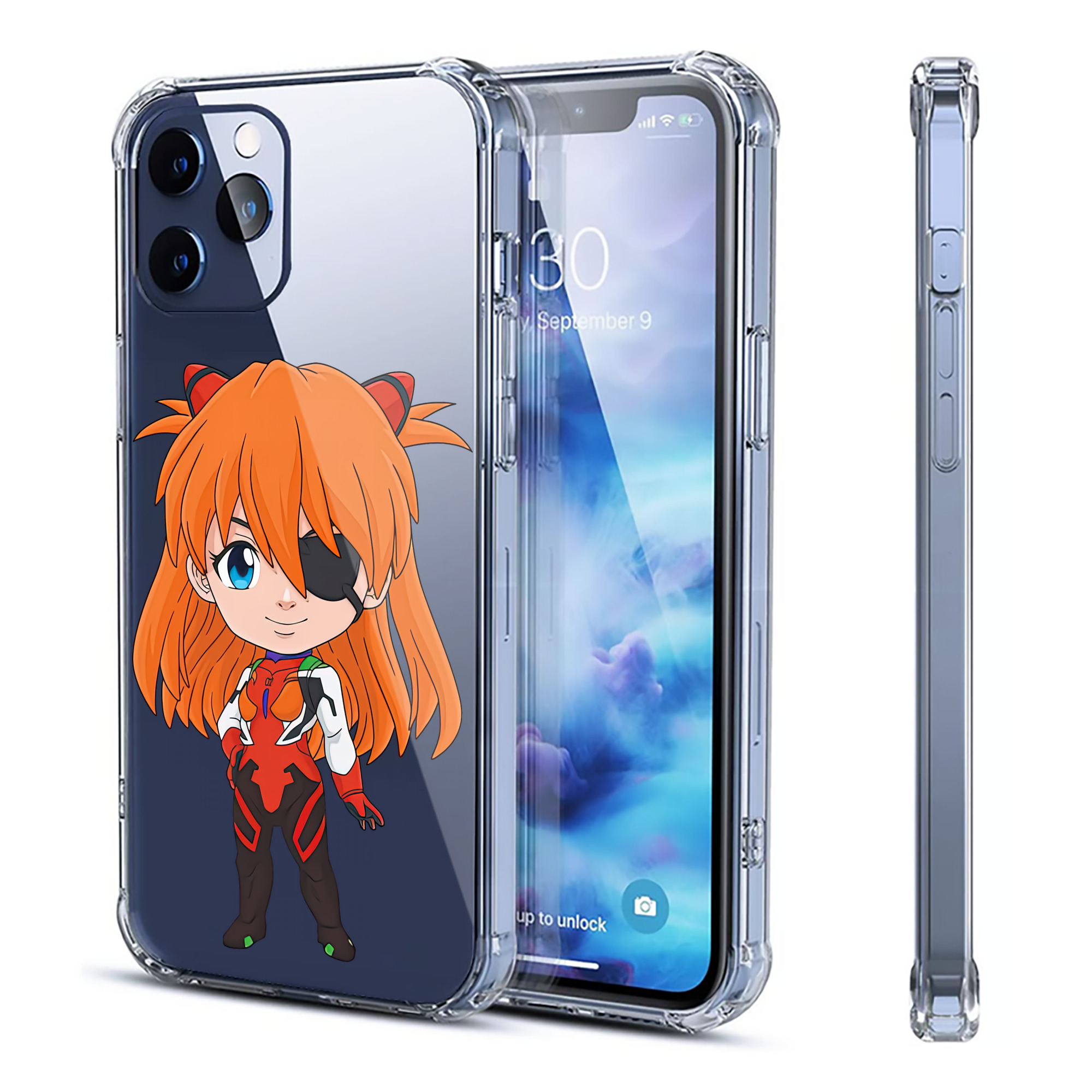 （画像用） EVA 新世紀エヴァンゲリオン 【iPhone 12シリーズ対応】透明スマホケース（クリアソフトケース）